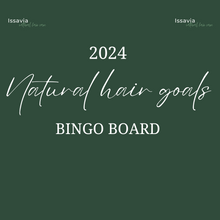 Afbeelding in Gallery-weergave laden, 2024 Natural hair goals BINGO BOARD | FREE DOWNLOAD
